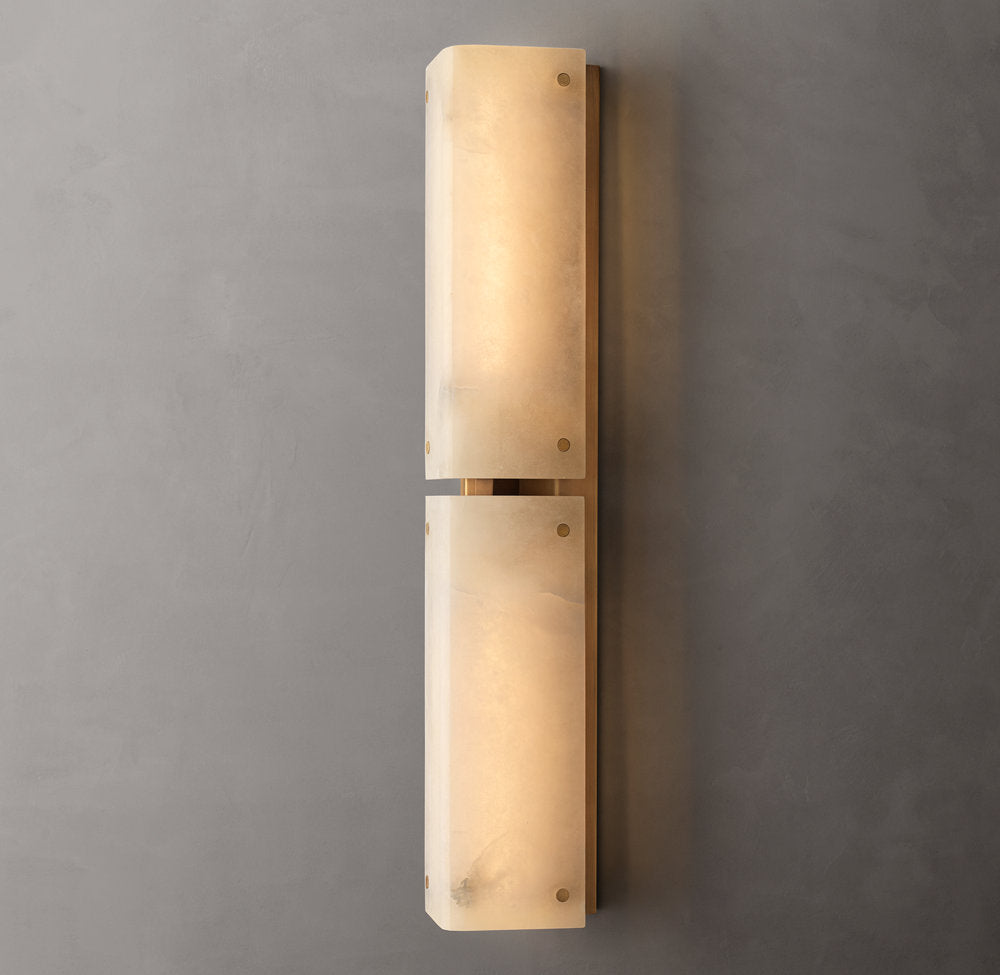 Reynard Alabaster Grand Sconce - Tianguang Alabaster Lighting