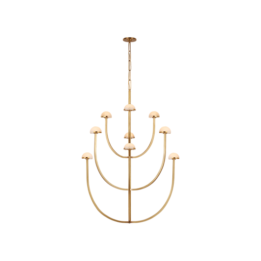 Pedra X-Large Three-Tier Alabaster Chandelier - Tianguang Alabaster Lighting