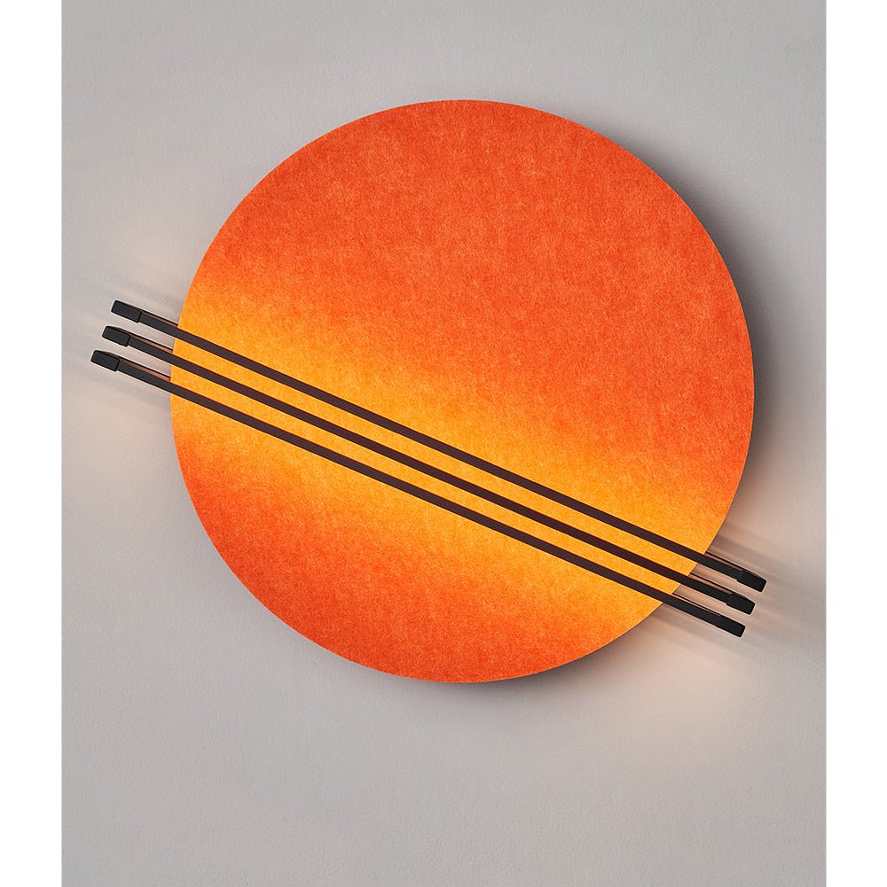 Abstract Sunrise Felt Wall Light, Plug-In Wall Sconce, detail 13