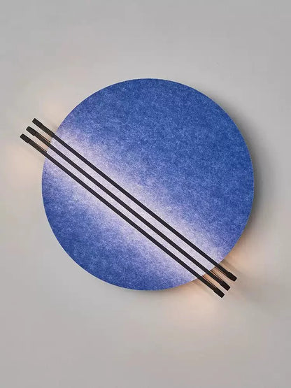 Abstract Sunrise Felt Wall Light, Plug-In Wall Sconce, detail 14