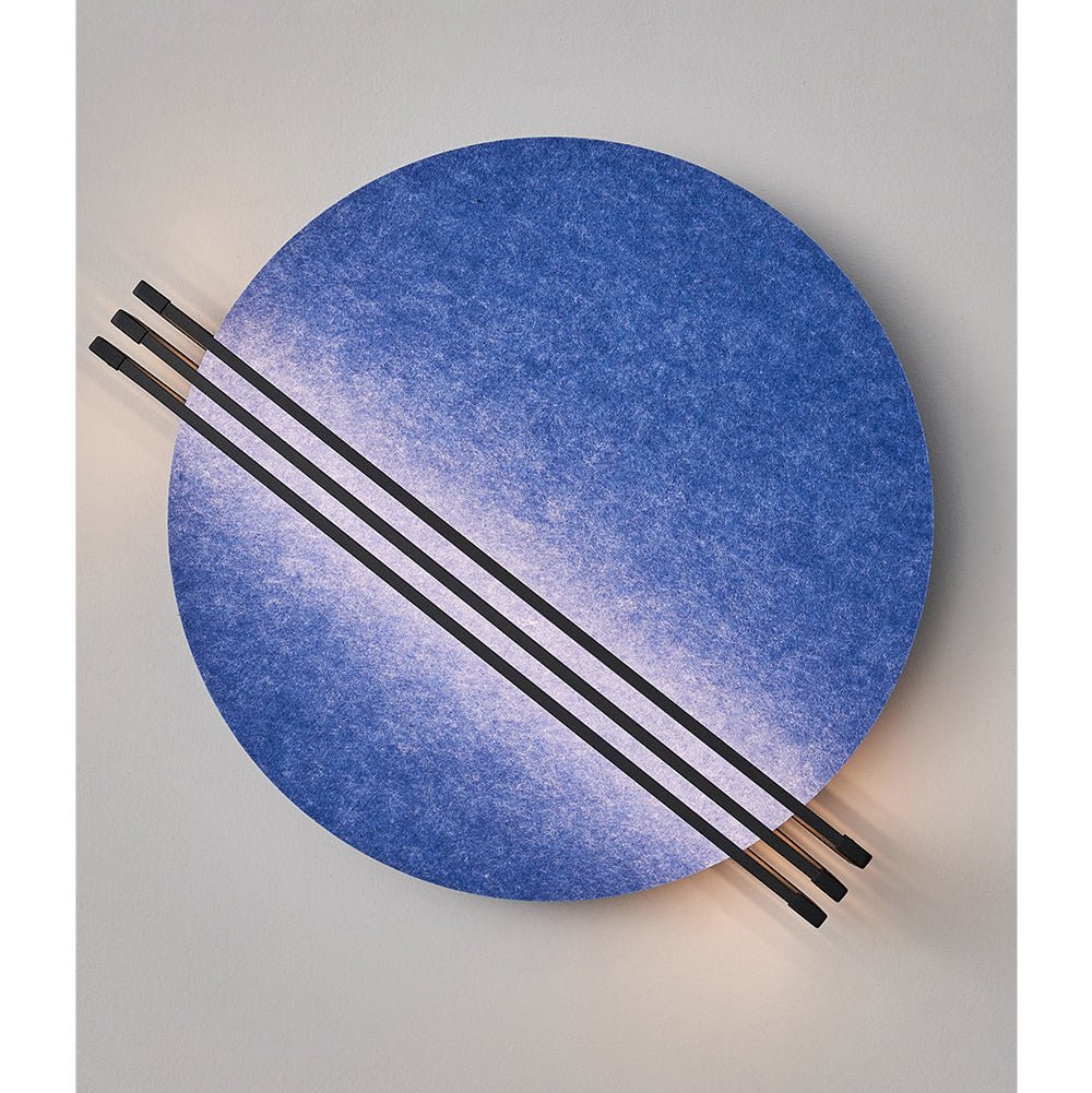 Abstract Sunrise Felt Wall Light, Plug-In Wall Sconce, detail 11