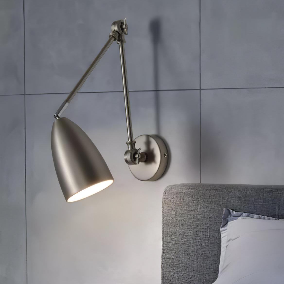 Adjustable Pivot Arm Wall Light, Hardwired Wall Sconce, detail 5