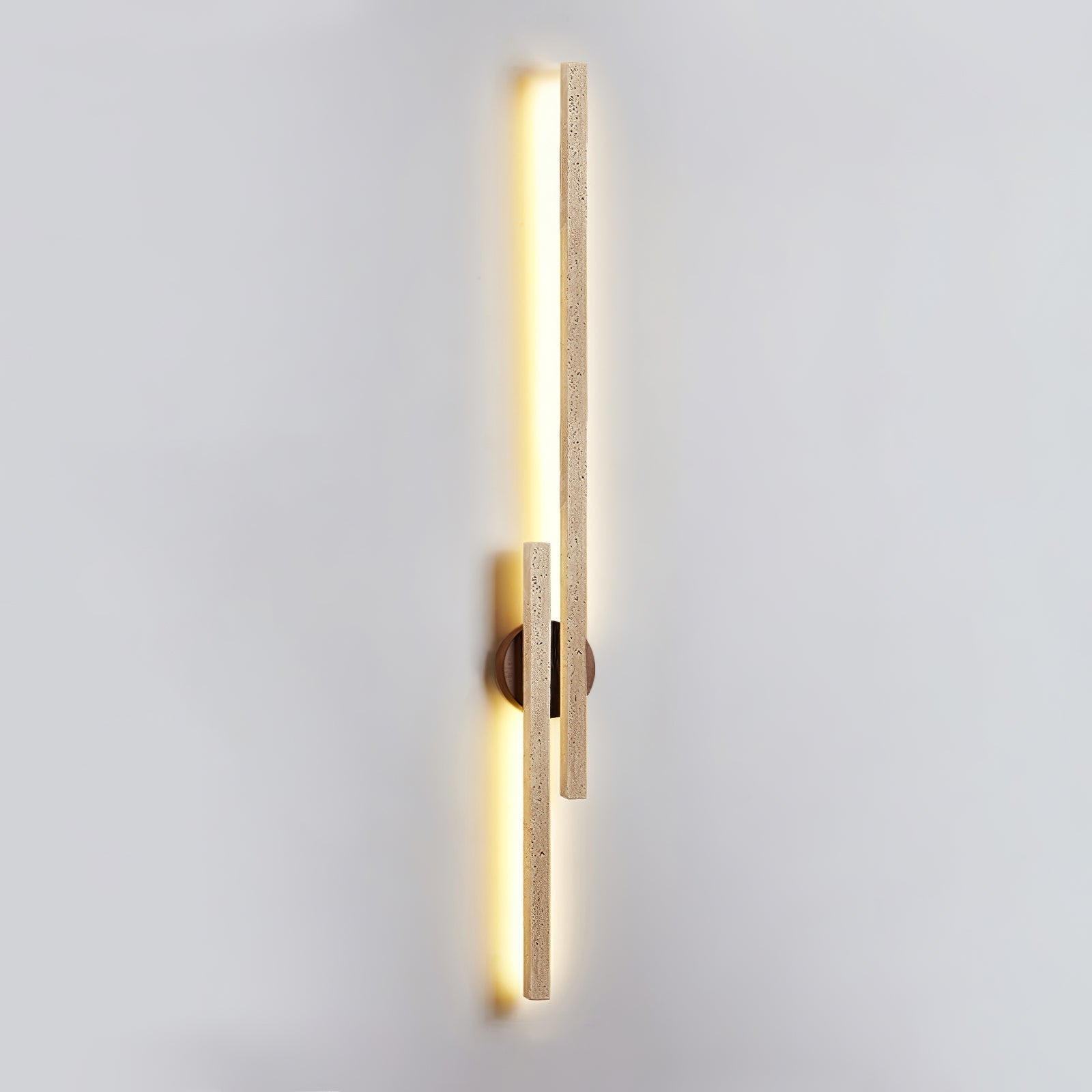 Aeris Travertine Wall Light, Hardwired Wall Sconce, detail 7