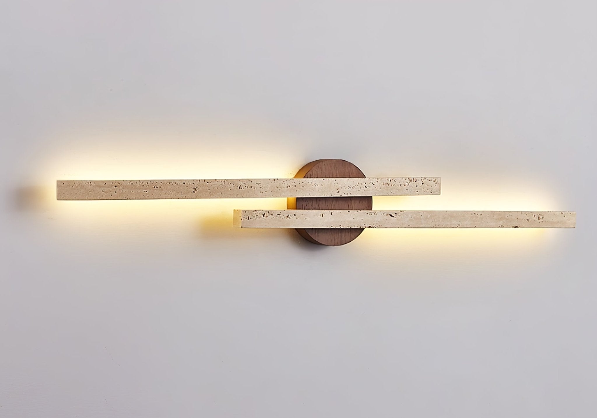 Aeris Travertine Wall Light, Hardwired Wall Sconce, detail 15