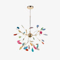 Agate Flake Onyx Chandelier 11.8 in Dia - Tianguang Alabaster Lighting
