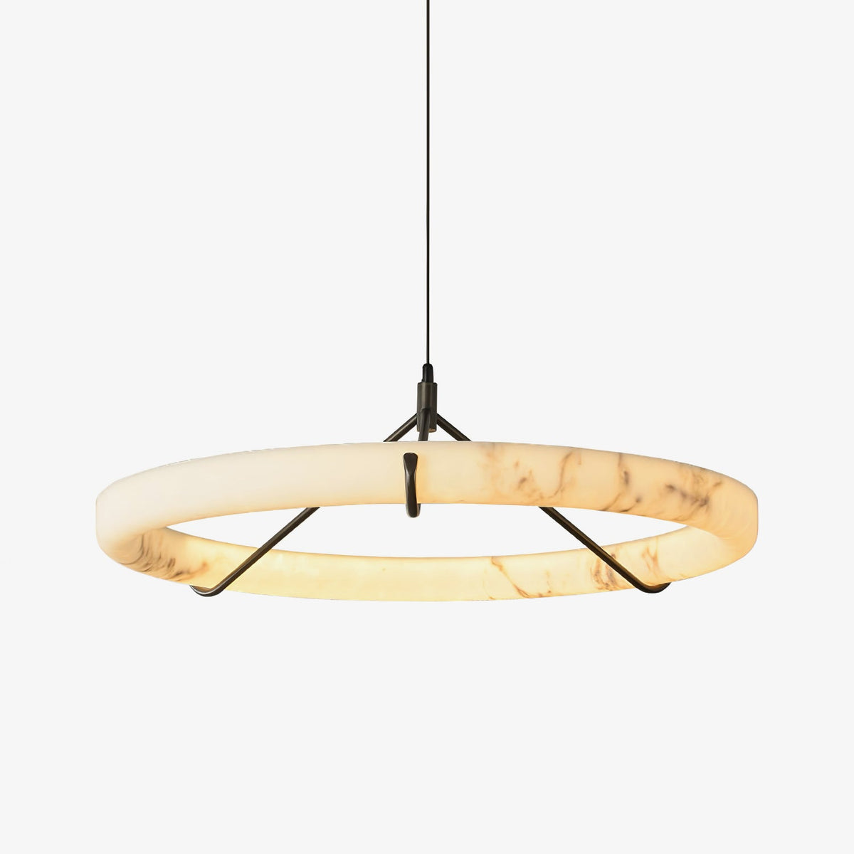 Alabaster Ring Pendant Lamp Chandelier - Tianguang Alabaster Lighting