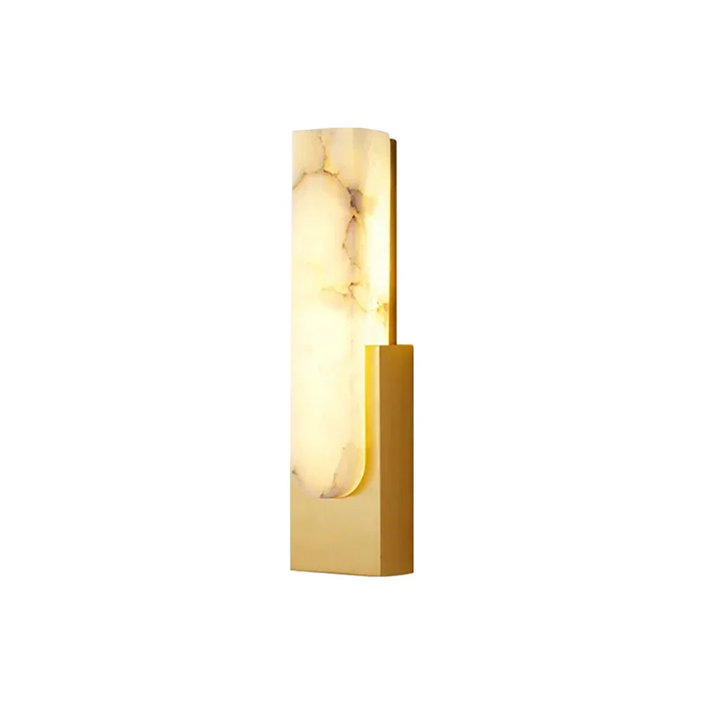 Alabaster Rectangle Wall Sconce - Tianguang Alabaster Lighting