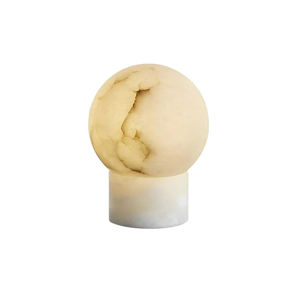 Alabaster Athena Ball Table Lamp - Tianguang Alabaster Lighting