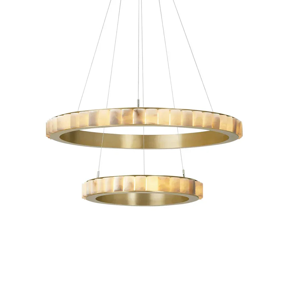 Alabaster Avalon Ring Chandelier - Tianguang Alabaster Lighting