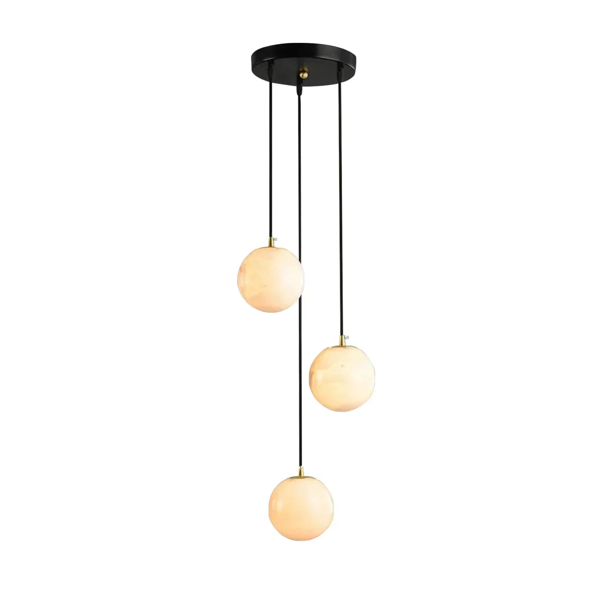 Alabaster Balls Cluster Chandelier - Tianguang Alabaster Lighting