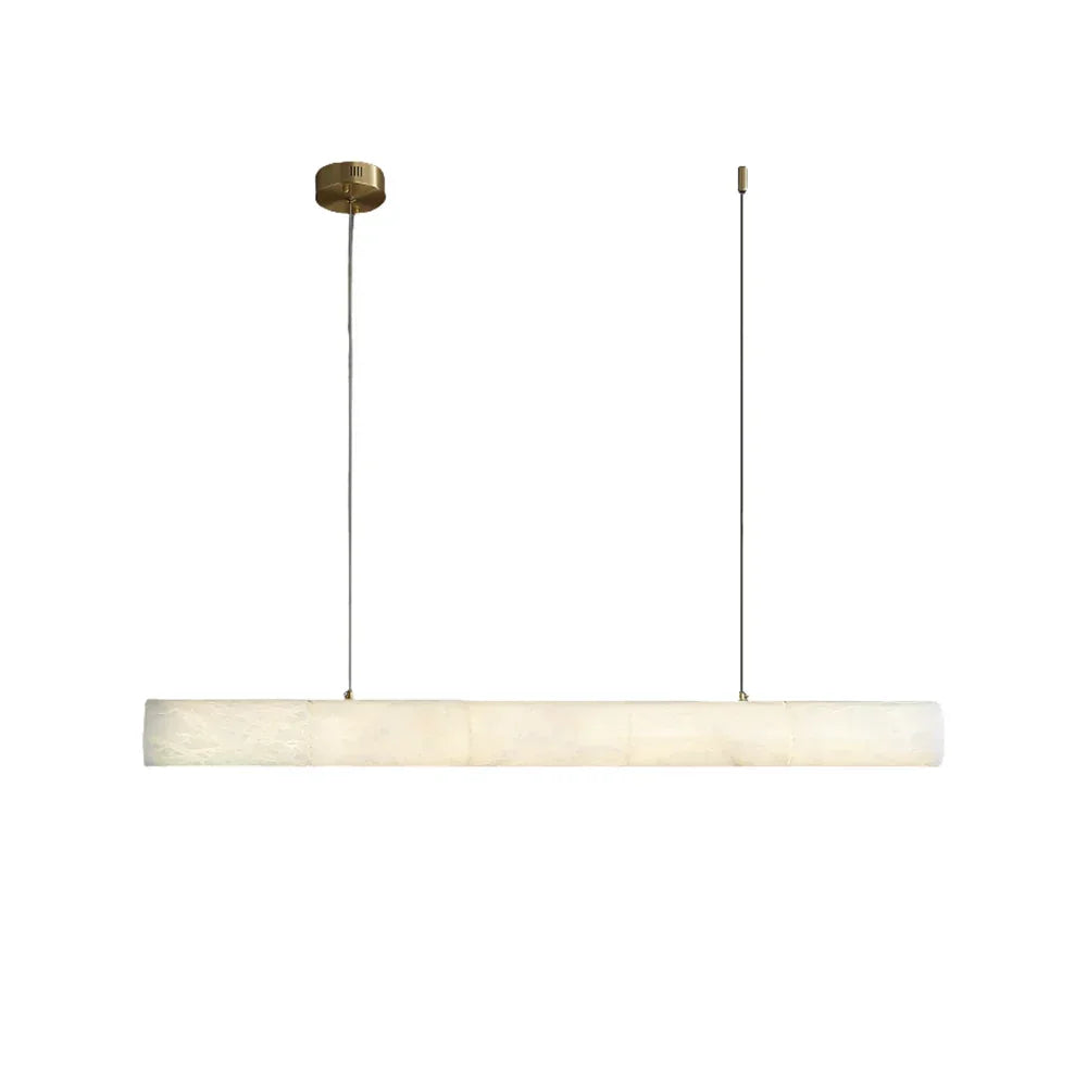 Alabaster Bamboo Linear Pendant Light - Tianguang Alabaster Lighting