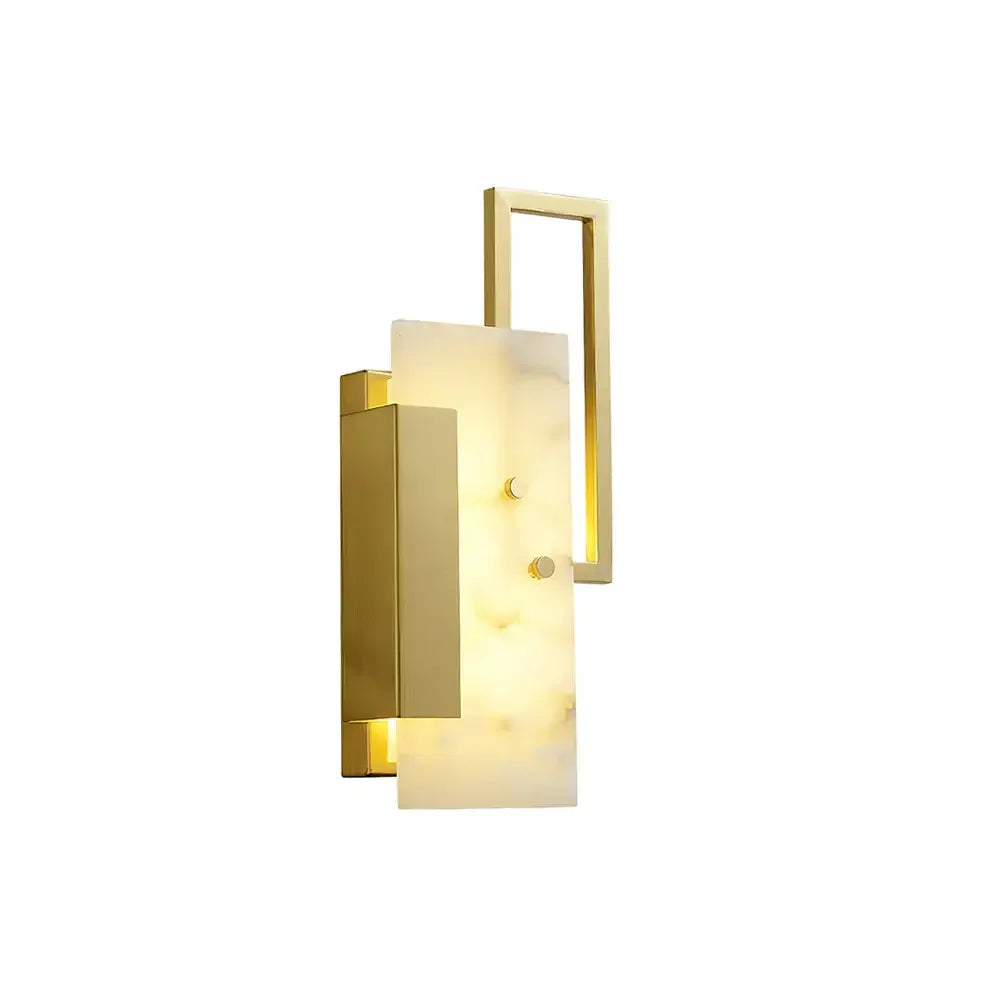 Alabaster Brass Wall Sconce - Tianguang Alabaster Lighting