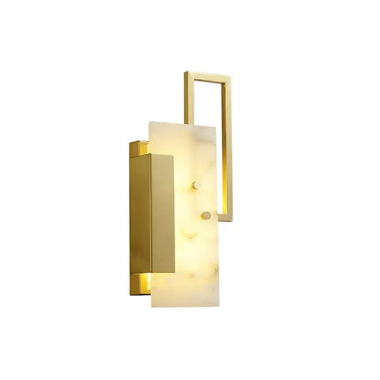 Alabaster Brass Wall Sconce - Tianguang Alabaster Lighting