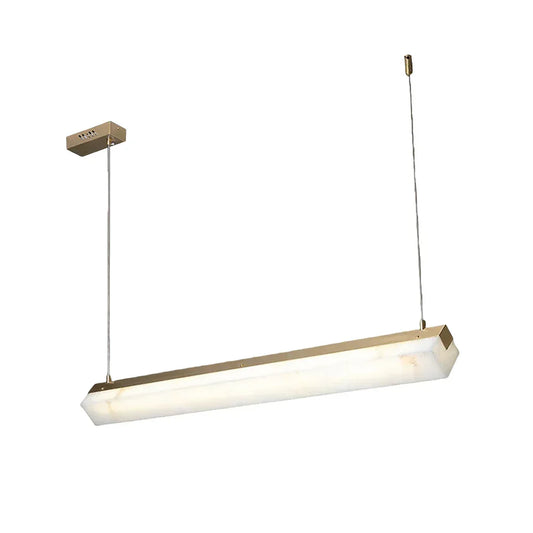 Alabaster Brick Linear Pendant Light - Tianguang Alabaster Lighting