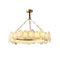 Alabaster Burton Round Chandelier - Tianguang Alabaster Lighting
