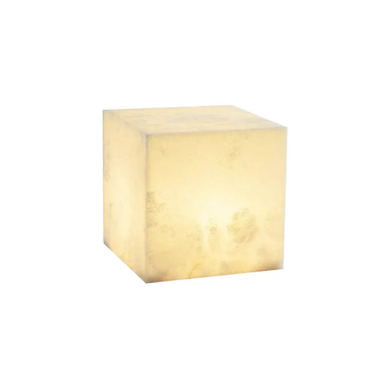 Alabaster Cubic Table Lamp - Tianguang Alabaster Lighting