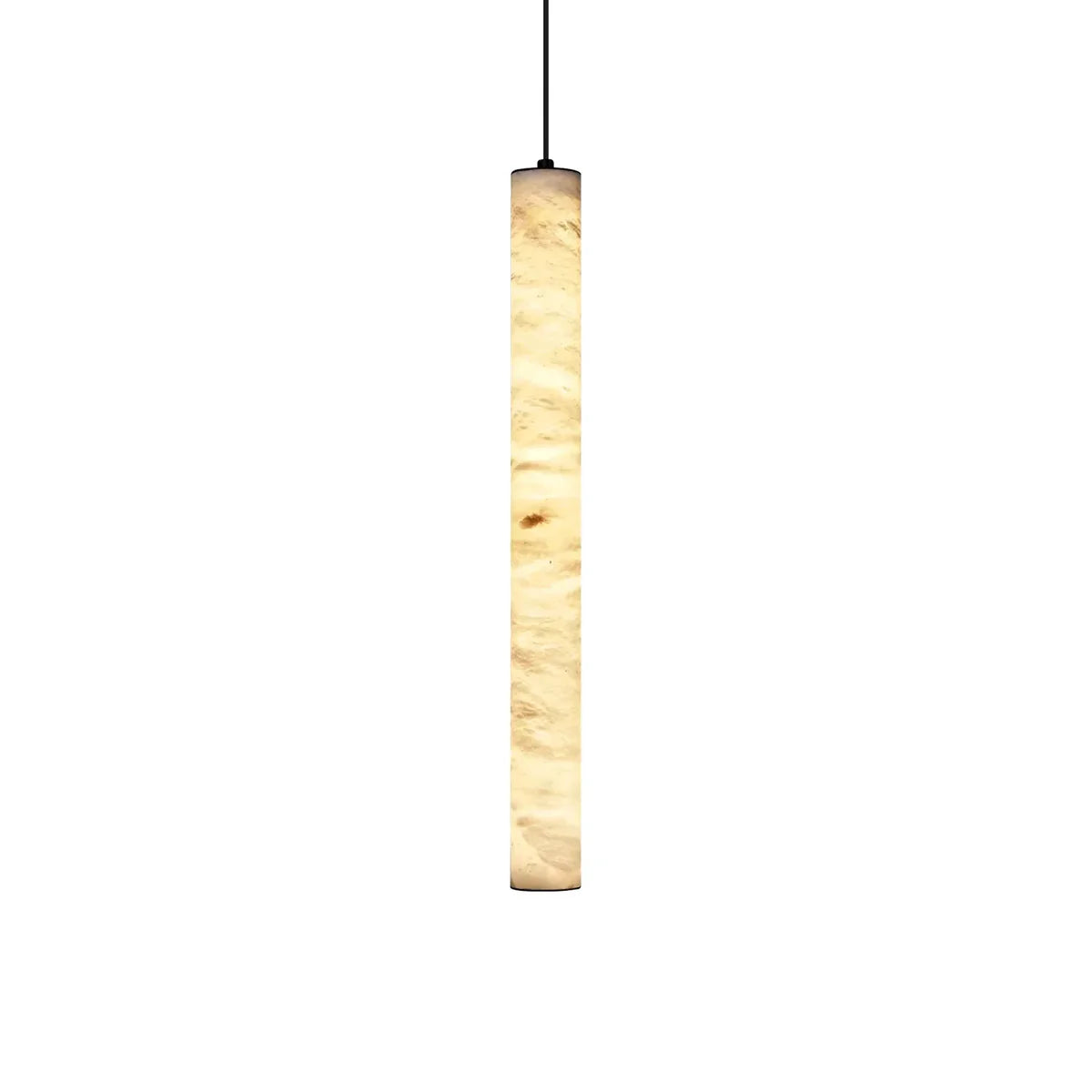 Alabaster Cylindrical Pendant Light - Tianguang Alabaster Lighting