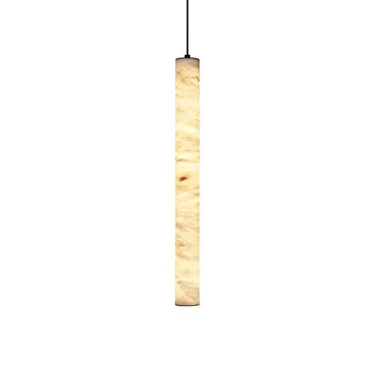 Alabaster Cylindrical Pendant Light - Tianguang Alabaster Lighting