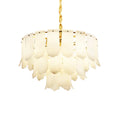 Alabaster Elba Brass Chandelier - Tianguang Alabaster Lighting