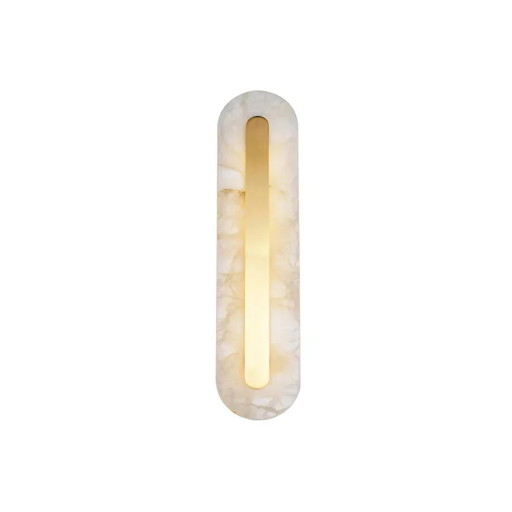 Alabaster Oval Wall Light - Tianguang Alabaster Lighting