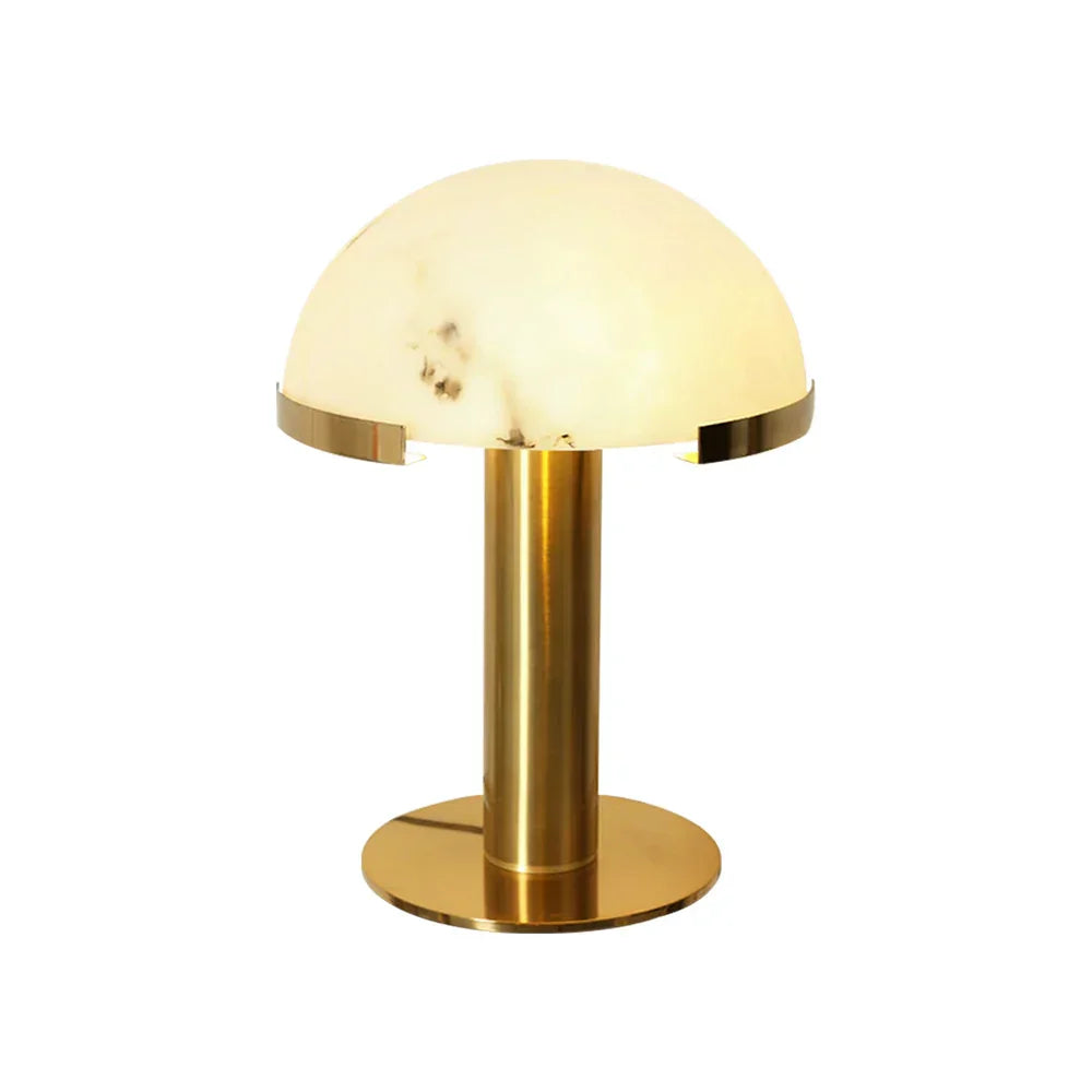 Hemispherical Alabaster Table Lamp - Tianguang Alabaster Lighting