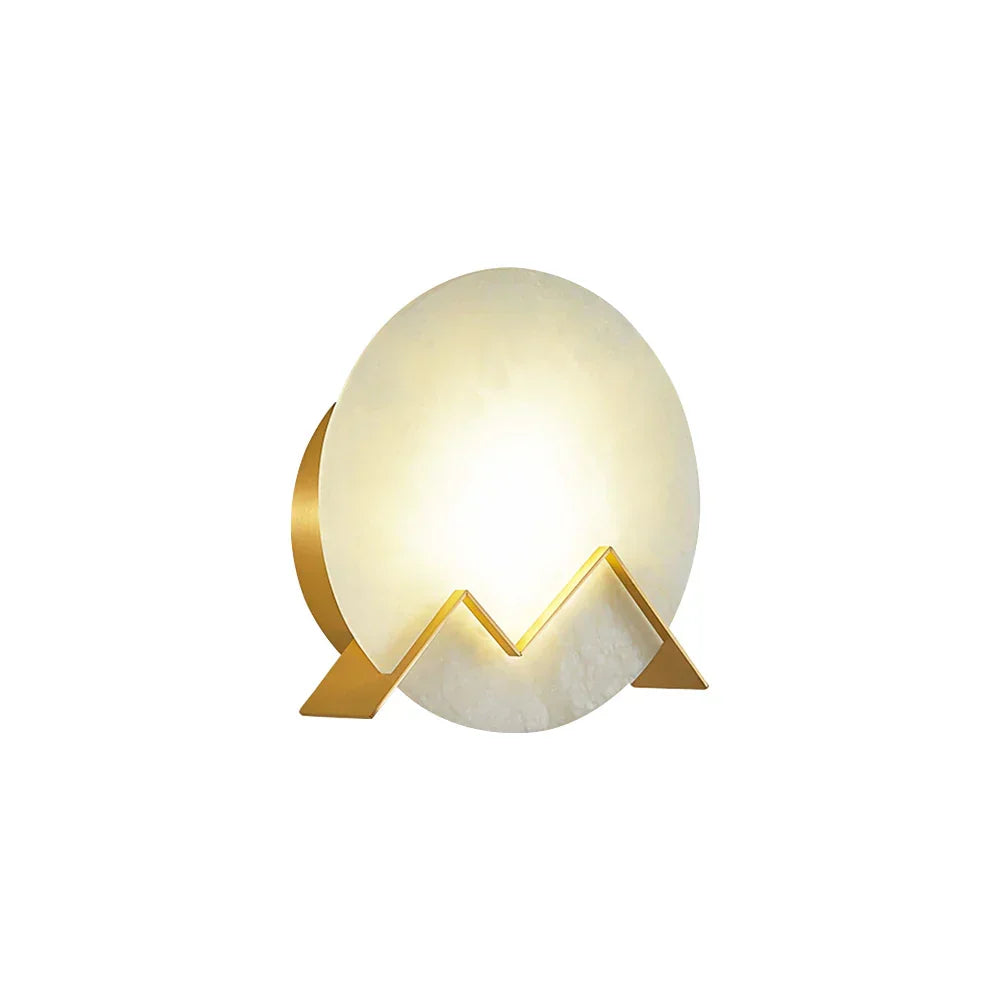 Alabaster M Letter Wall Lamp - Tianguang Alabaster Lighting