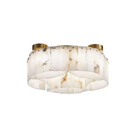 Alabaster Modern Brass Ceiling Lamp Ceiling Light - Tianguang Alabaster Lighting