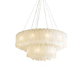 Alabaster Modern Cascade Tiered Chandelier - Tianguang Alabaster Lighting