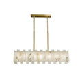 Alabaster Rectangular Linear Chandelier - Tianguang Alabaster Lighting