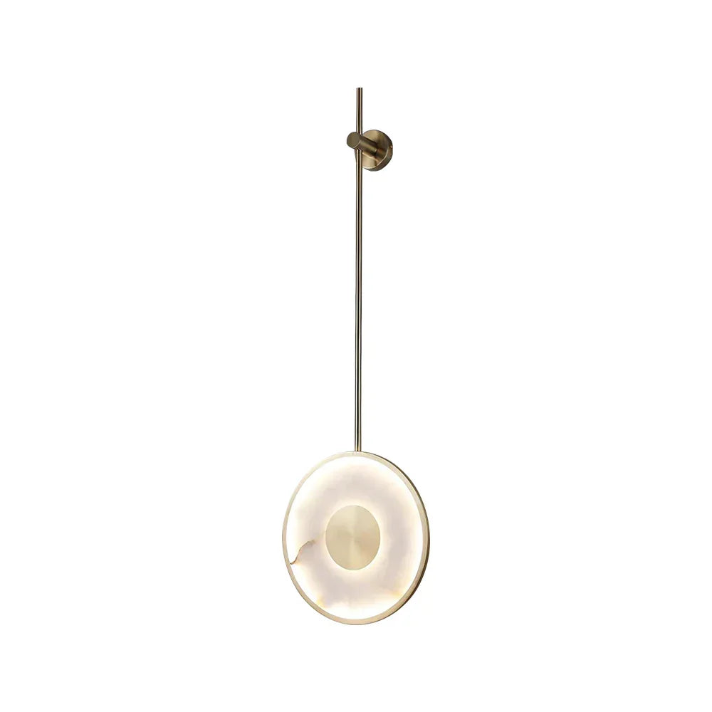 Alabaster Modern Round Strip Wall Lamp - Tianguang Alabaster Lighting