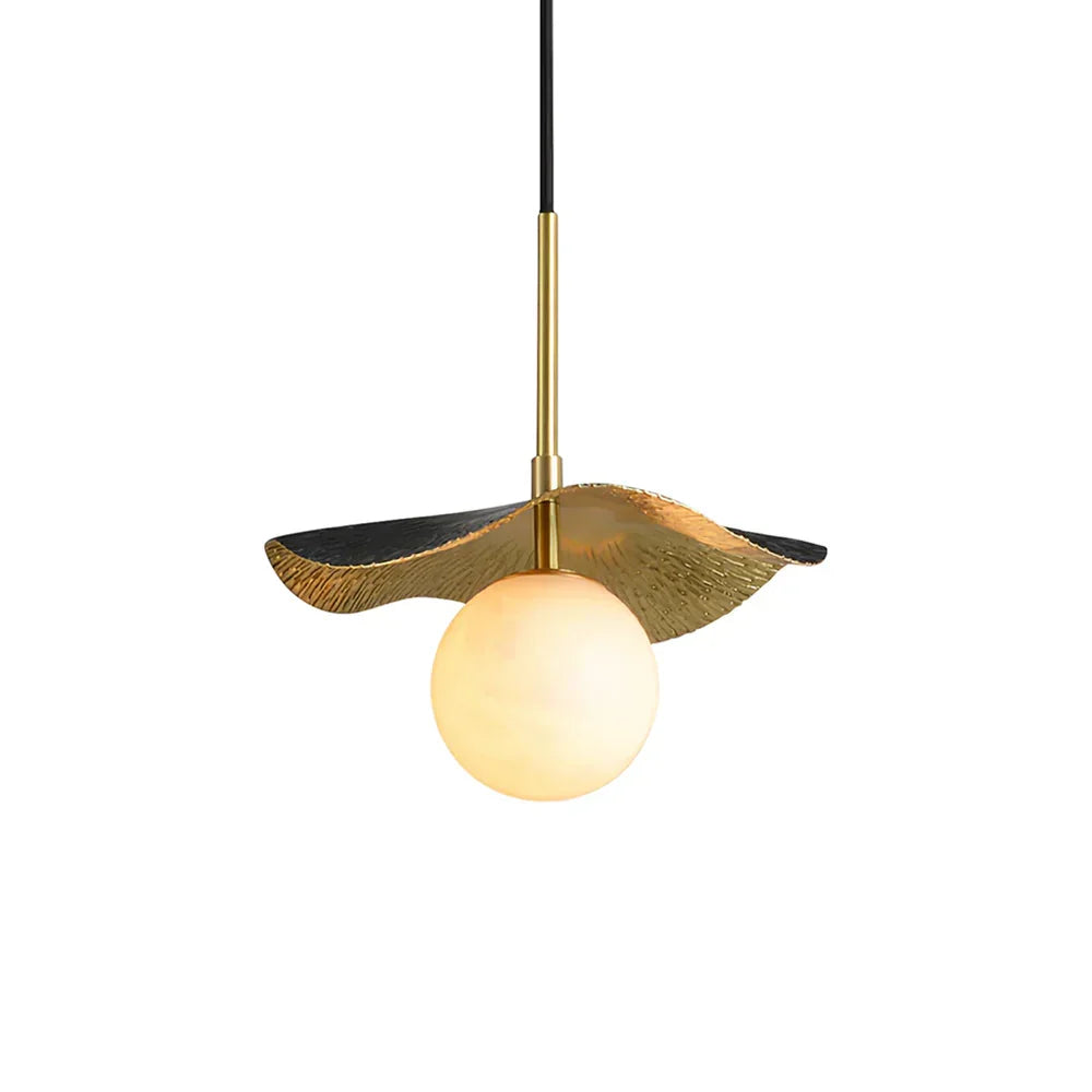 Alabaster Montera Brass Pendant Light - Tianguang Alabaster Lighting
