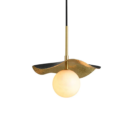 Alabaster Montera Brass Pendant Light - Tianguang Alabaster Lighting