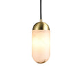 Alabaster Moonshade Copper Pendant Lamp - Tianguang Alabaster Lighting