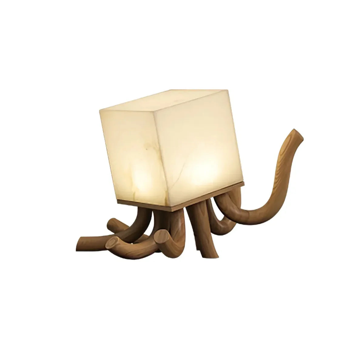 Alabaster Octavia Sculpture Table Lamp - Tianguang Alabaster Lighting