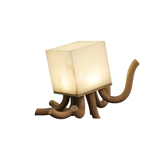 Alabaster Octavia Sculpture Table Lamp - Tianguang Alabaster Lighting