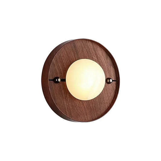 Alabaster Odis Spherical Wall Lamp - Tianguang Alabaster Lighting