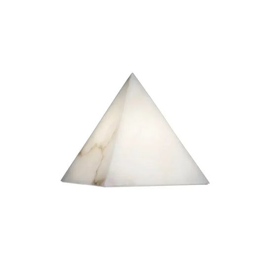 Alabaster Pyramid Table Lamp - Tianguang Alabaster Lighting