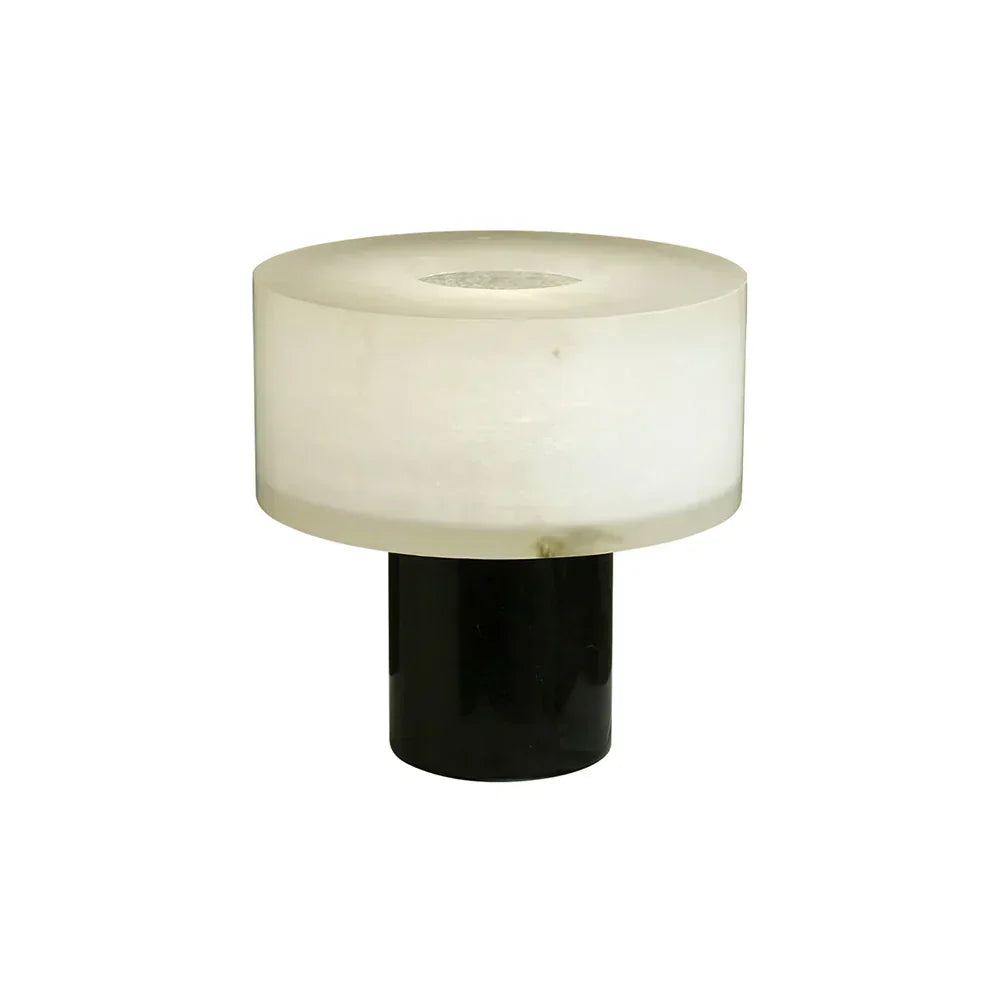 Alabaster Solid Cylindrical Table Lamp - Tianguang Alabaster Lighting