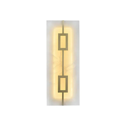 Alabaster Square Rectangular Wall Light - Tianguang Alabaster Lighting