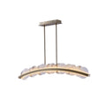 Alabaster Meridian Kitchen Island Chandelier 47" - Tianguang Alabaster Lighting