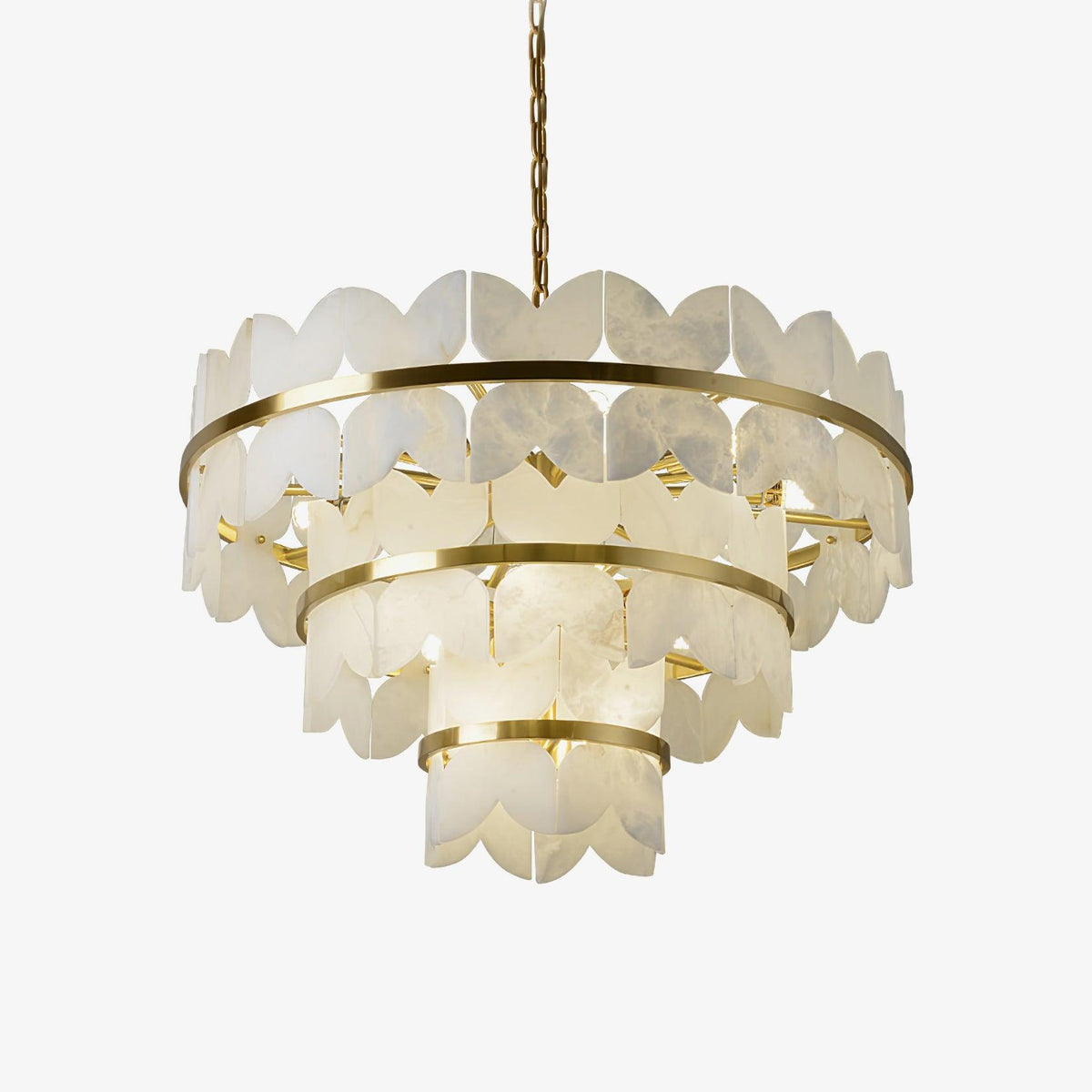 Alabaster Cloudscape Chandelier 30 cm Dia - Tianguang Alabaster Lighting