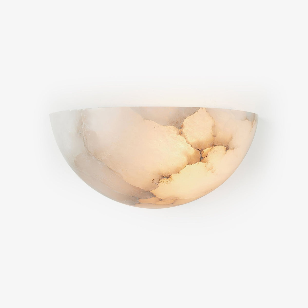Alabaster Half-Moon Wall Sconce - Tianguang Alabaster Lighting
