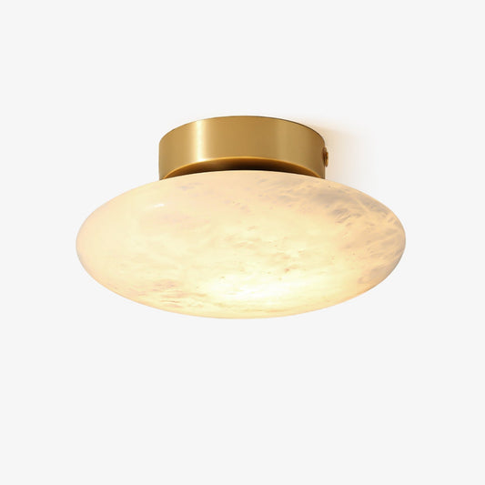 Alabaster Oval Ceiling Lamp Ceiling Light - Tianguang Alabaster Lighting