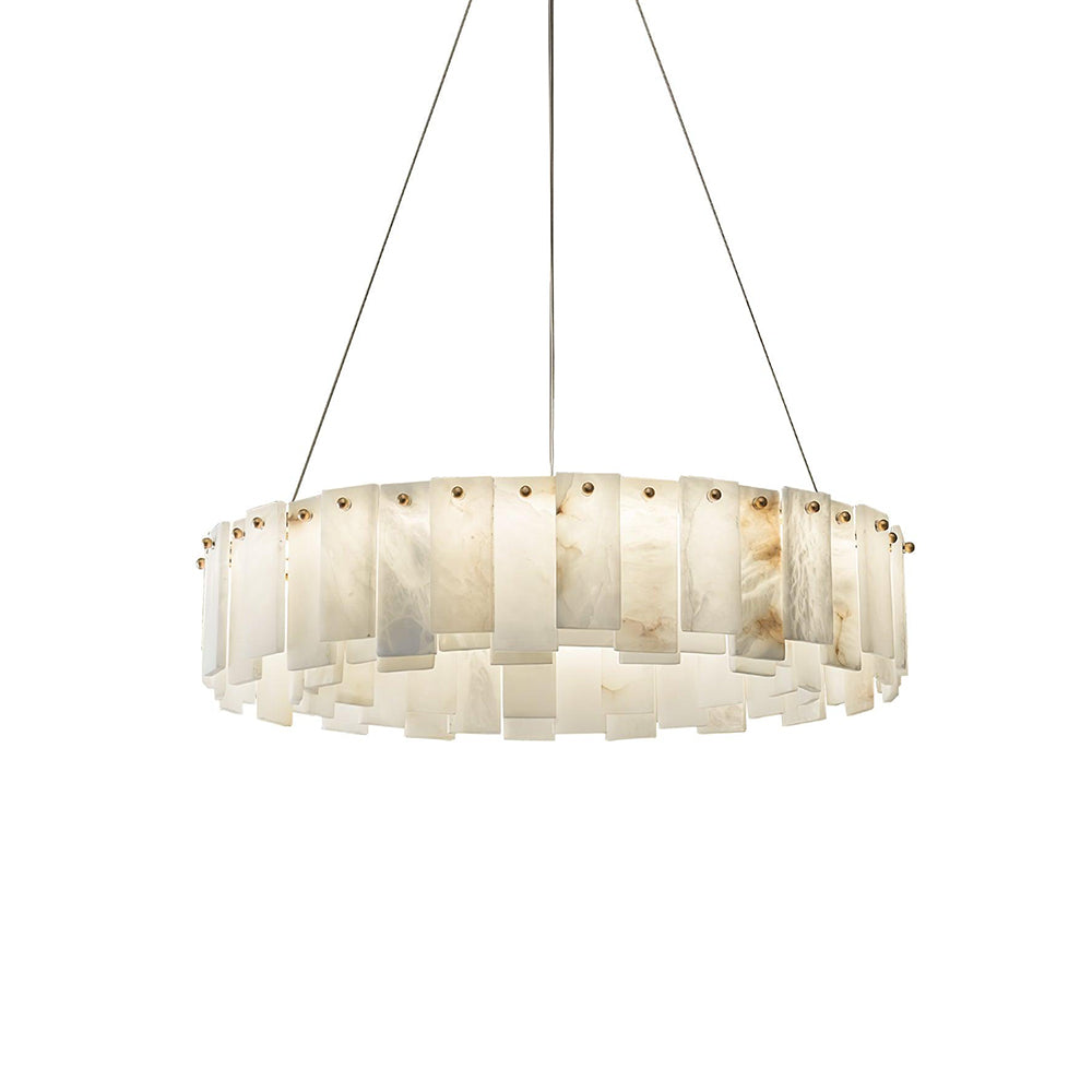 Alabaster Round Chandelier - Tianguang Alabaster Lighting