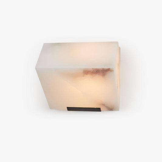 Alabaster Staircase Wall Lamp 14 cm W x 13 cm H - Tianguang Alabaster Lighting