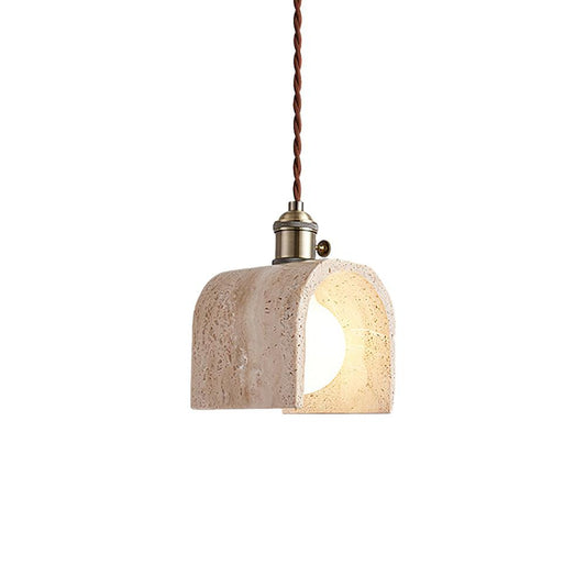 Alagusmo Travertine Pendant Lamp 59 in W x 5.1 in H - Tianguang Alabaster Lighting