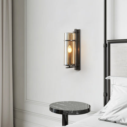 Amalfi Wall Light - Dia 10cm x H 40cm Metal, Hardwired Wall Sconce, detail 6