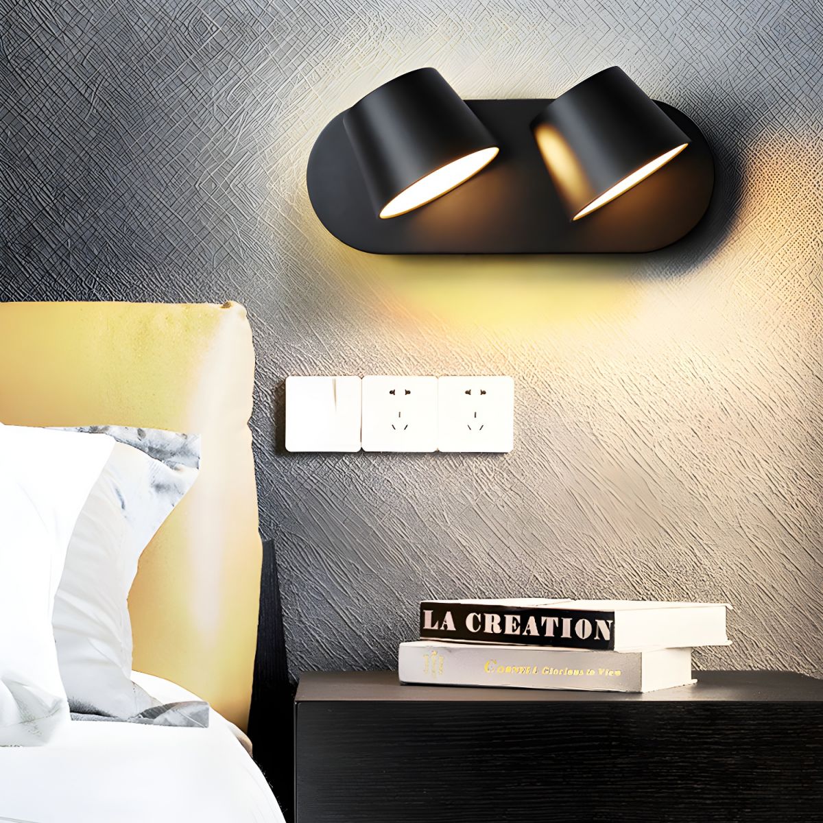 Angle Adjustable Reading Wall Light, Hardwired Wall Sconce, detail 26