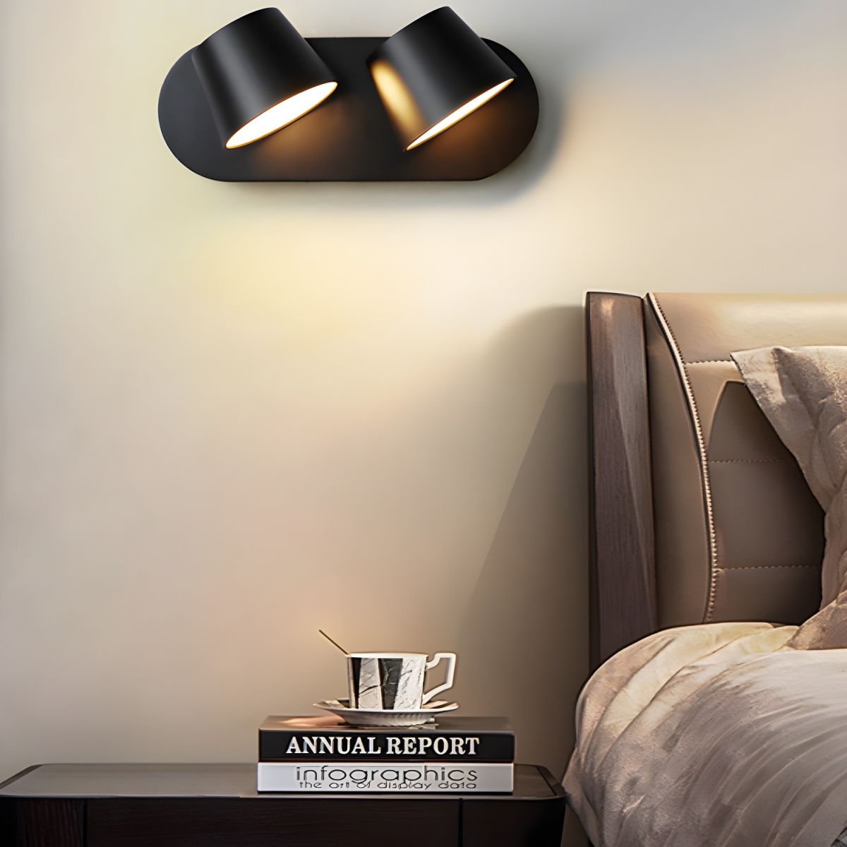 Angle Adjustable Reading Wall Light, Hardwired Wall Sconce, detail 8