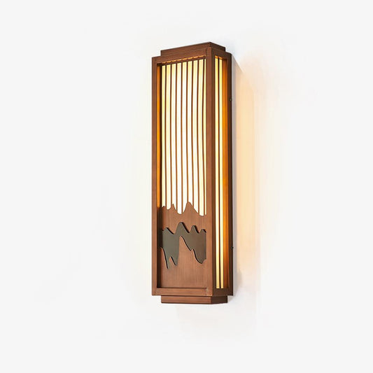 Anvia Outdoor Alabaster Wall Light 22 cm W x 75 cm H - Tianguang Alabaster Lighting